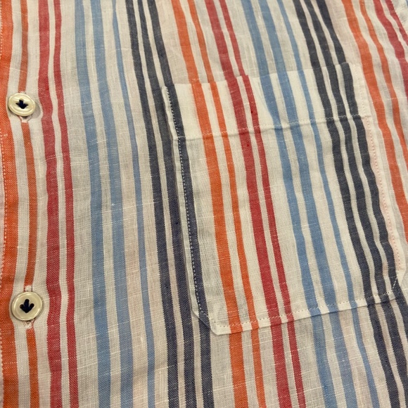 Benson NYC Classic Striped Button Down Shirt - Size Medium - Picture 4 of 10